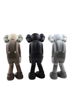 KAWS Small Lie Companion Vinyl Figure BlackGreyBrown Set2