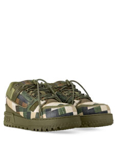 Louis Vuitton LV Trainer Maxi Sneaker Green Damoflage Damier3