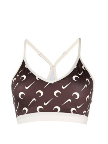 Nike x Marine Serre Sports Bra Brown