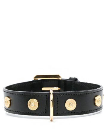 Versace studded leather pet collar