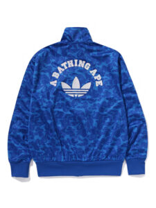 BAPE x adidas Jaqueta Firebird Track Blue2