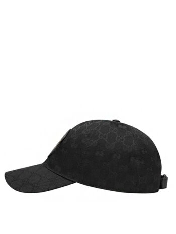 Gucci GG Canvas Baseball Hat Black - Imagem 2