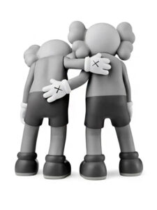 KAWS Along The Way Vinyl Figure Black Brown Grey Set3