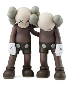 KAWS Along The Way Vinyl Figure Black Brown Grey Set5
