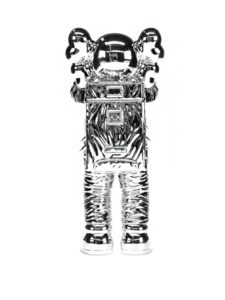 KAWS Holiday Space Figure Silver2