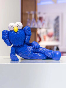 KAWS TIME OFF Vinyl Figure Blue3
