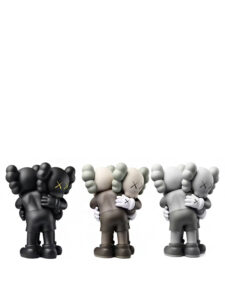 KAWS Together Vinyl Figure BlackBrownGrey Set2