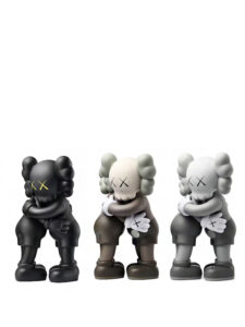 KAWS Together Vinyl Figure BlackBrownGrey Set3