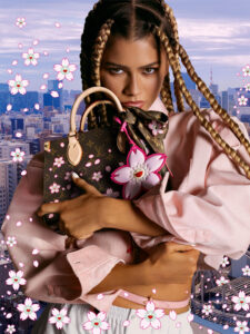 Louis Vuitton x Takashi Murakami Cherry Blossom Speedy Bandouliere 25 Sakura Brown3