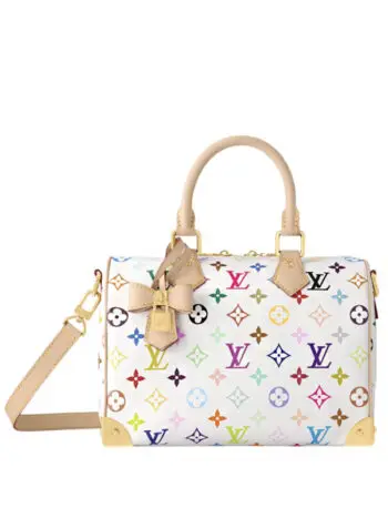 Louis Vuitton x Takashi Murakami Speedy Bandouliere 25 White Multicolored