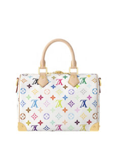 Louis Vuitton x Takashi Murakami Speedy Bandouliere 25 White Multicolored2