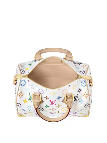 Louis Vuitton x Takashi Murakami Speedy Bandouliere 25 White Multicolored - Imagem 4