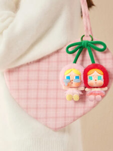 Pop Mart CryBaby Crying For Love Series Love You Cherry Much Vinyl Plush Hanging Card4