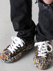Maison Mihara Yasuhiro Peterson 23 OG Sole Canvas Low Sputtering Paint Black White2