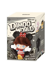 Pop Mart DIMOO World x Disney Series Vinyl Plush Keychain Sealed Case 6 Blind Box 1