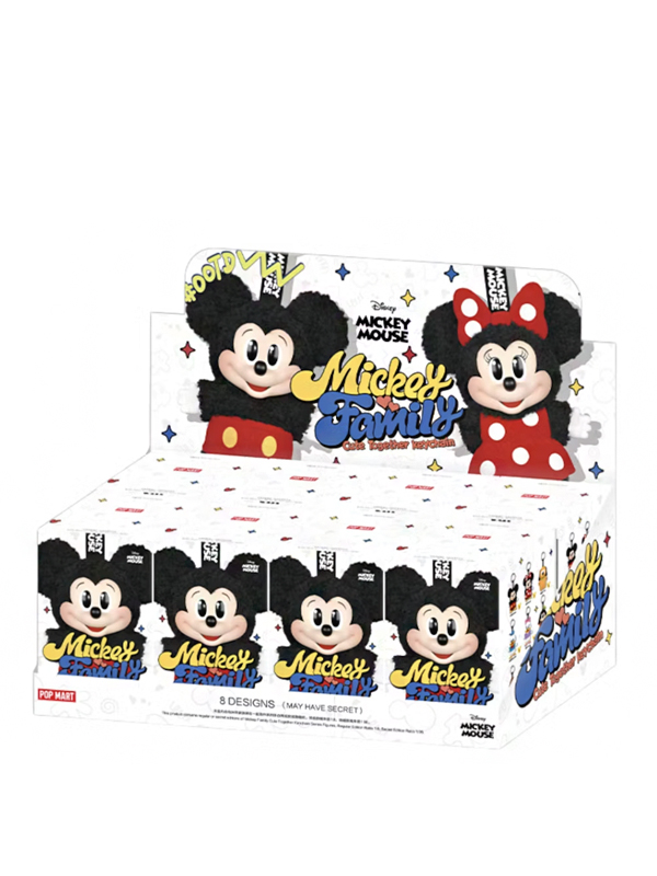 Pop Mart Disney Mickey Family Together Series Plush Keychain Sealed Case (8 Blind Box) Original São Paulo Pop Mart Disney Mickey Family Together Series Plush Keychain Sealed Case (8 Blind Box) - Imagem 1