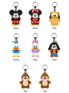 Pop Mart Disney Mickey Family Together Series Plush Keychain Sealed Case 8 Blind Box2