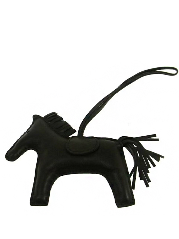 Hermes Bag Charm Rodeo Horse Milo MM Noir1