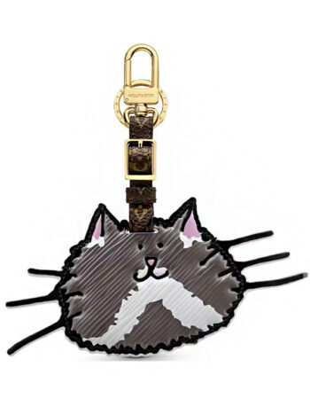 Louis Vuitton Bag Charm and Key Holder Catogram Dark Grey