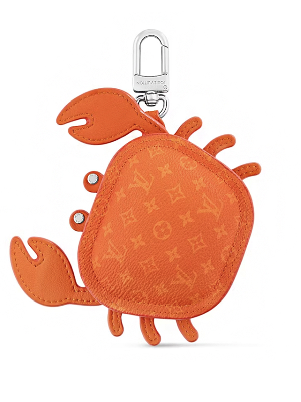 Louis Vuitton LV Crab Bag Charm Orange Original São Paulo Louis Vuitton LV Crab Bag Charm Orange - Imagem 1