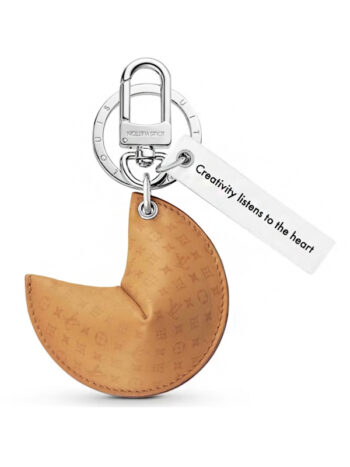 Louis Vuitton LV Fortune Cookie Bag Charm & Key Holder Brown