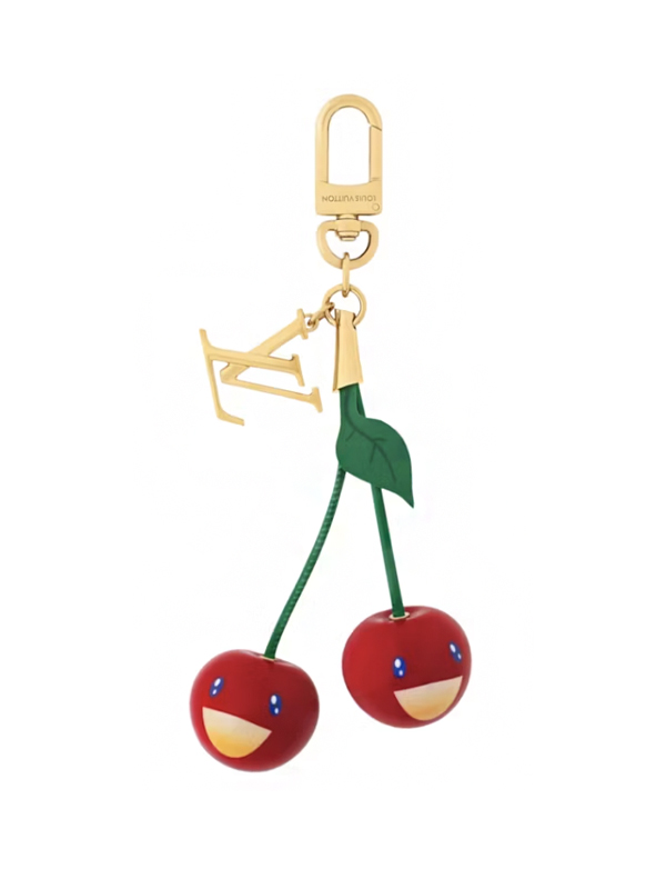 Louis Vuitton x Takashi Murakami Cherry Bag Charm Gold tone Metal1