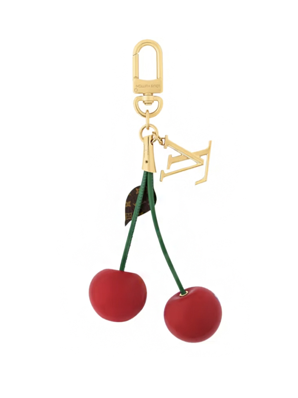 Louis Vuitton x Takashi Murakami Cherry Bag Charm Gold tone Metal2