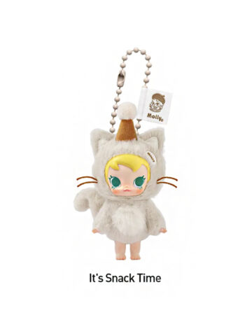 Pop Mart Baby Molly Pocket Friends Series It's Snack Time Vinyl Plush Pendant