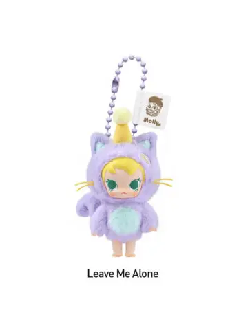 Pop Mart Baby Molly Pocket Friends Series Leave Me Alone Vinyl Plush Pendant