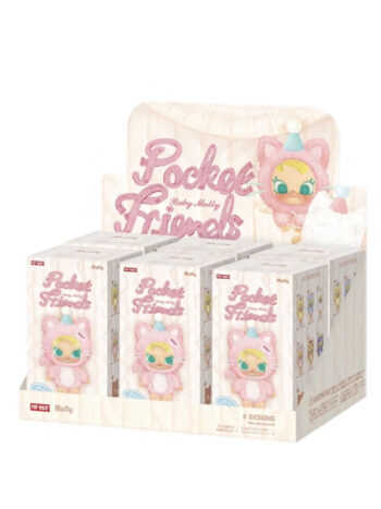 Pop Mart Baby Molly Pocket Friends Series Vinyl Plush Pendant Sealed Case (6 Blind Box)