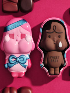 Pop Mart CryBaby Crying For Love Series Sweet Baby Figure2