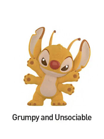 Pop Mart Disney Stitch Little Emotions Series Grumpy and Unsociable Figure