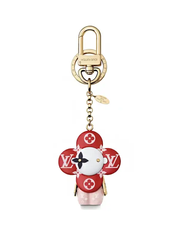 Louis Vuitton Vivienne Bag Charm and Key Holder Monogram Giant RedPink1