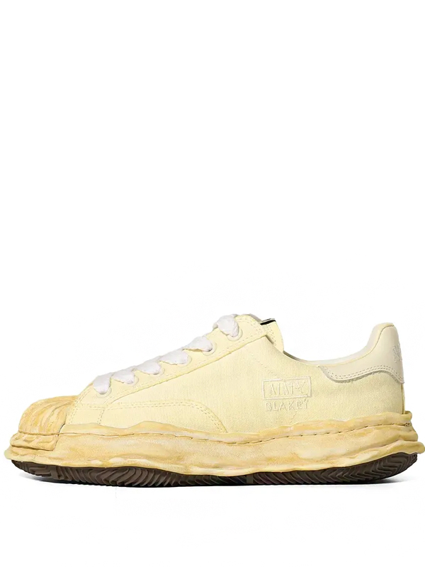 Maison Mihara Yasuhiro Blakey OG Sole Overdyed Canvas Low White2