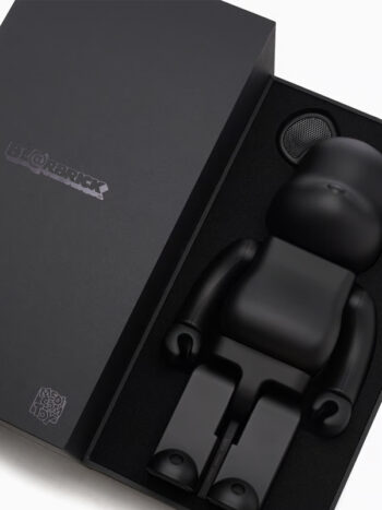 Bearbrick Rinaro Audio 400% Portable Speaker Black - Imagem 5