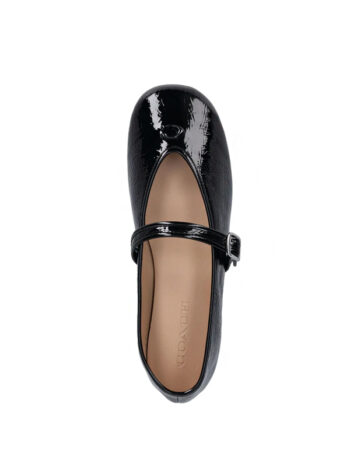 Coach buckle patent-leather ballet flats - Imagem 2