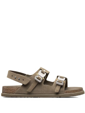 Dior by Birkenstock Sandale Milano Khaki Nubuck Calfskin