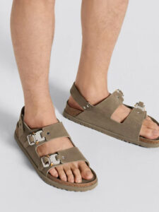 Dior by Birkenstock Sandale Milano Khaki Nubuck Calfskin2
