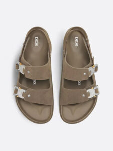 Dior by Birkenstock Sandale Milano Khaki Nubuck Calfskin3