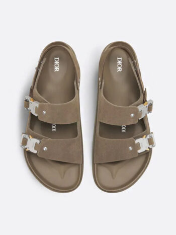 Dior by Birkenstock Sandale Milano Khaki Nubuck Calfskin - Imagem 3