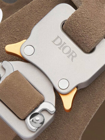 Dior by Birkenstock Sandale Milano Khaki Nubuck Calfskin - Imagem 4