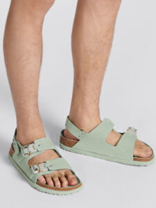 Dior by Birkenstock Sandale Milano Pastel Green Nubuck Calfskin2