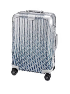 Dior x RIMOWA 4 Wheel Cabin Suitcase Aluminium Dior Oblique Blue Gradient2