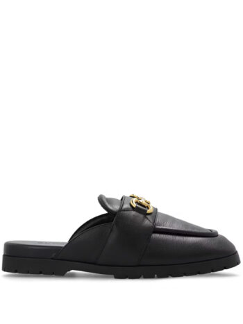 Gucci Horsebit Leather Mule Black