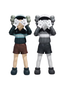 KAWS Chul Su Vinyl Figure Set of 2 ColouredMonotone2
