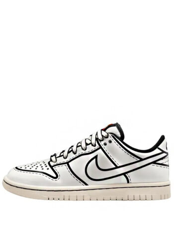 LEGO x Nike Dunk Low GS Sail Black Rush Red - Imagem 2