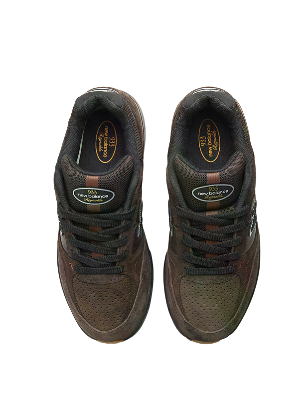 New Balance Numeric 933 Andrew Reynolds Brown Black Original São Paulo New Balance Numeric 933 Andrew Reynolds Brown Black - Imagem 4