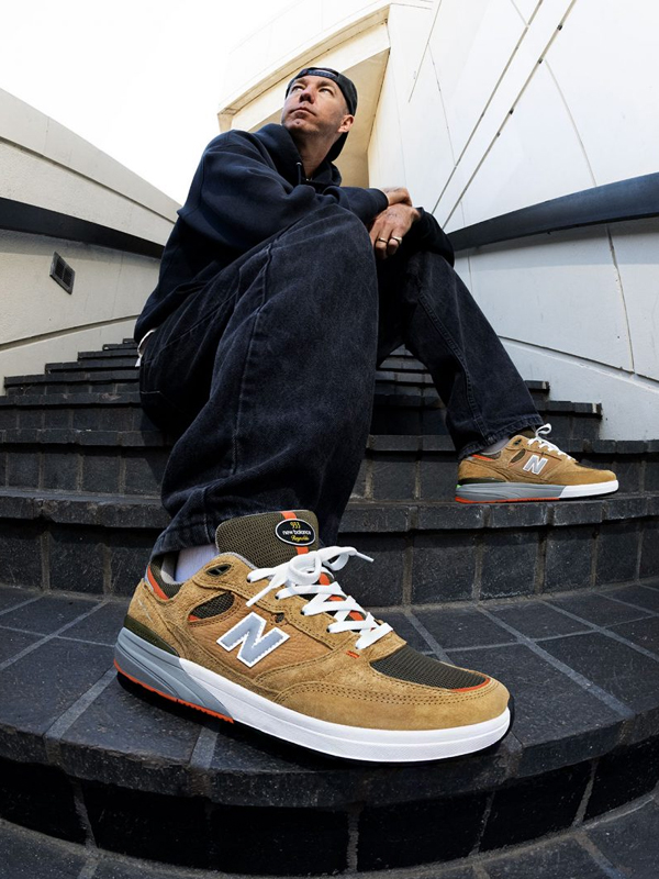 New Balance Numeric 933 Andrew Reynolds Wheat Original São Paulo New Balance Numeric 933 Andrew Reynolds Wheat - Imagem 2