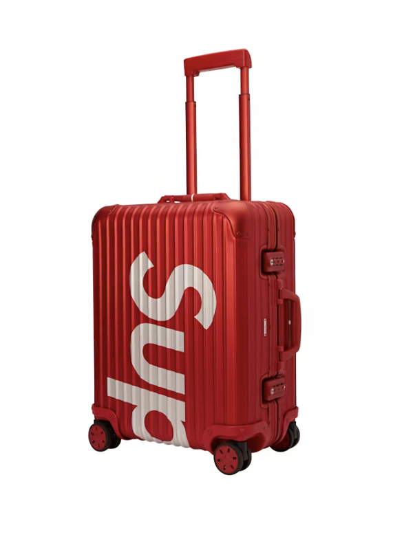 Supreme RIMOWA Topas Multiwheel 45L Red Original São Paulo Supreme RIMOWA Topas Multiwheel 45L Red - Imagem 1
