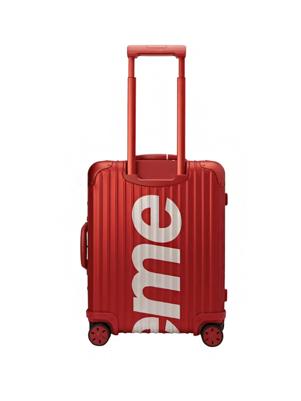 Supreme RIMOWA Topas Multiwheel 45L Red Original São Paulo Supreme RIMOWA Topas Multiwheel 45L Red - Imagem 2